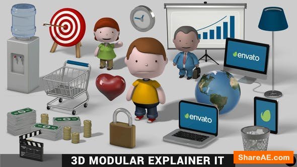 Videohive 3D Modular Explainer Kit