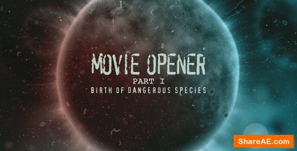 Videohive Movie opener "Dangerous species"