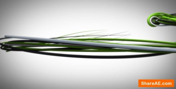 Videohive Swirling Wires Logo Reveal
