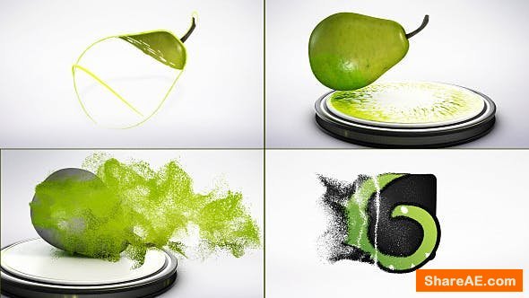 Videohive Pear Particles Logo Reveal