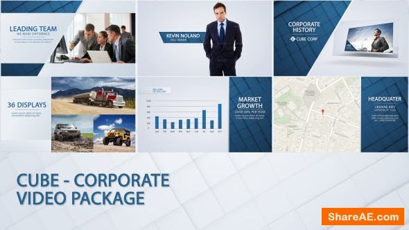 Videohive Cube - Corporate Video Package