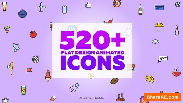 Videohive Vector Animated Icons