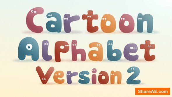 Videohive Cartoon Alphabet II | After Effects Template