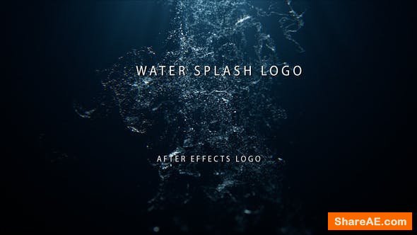 water splash after effects template free download