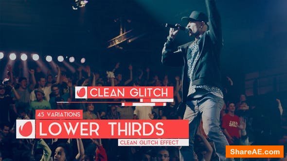 Videohive Clean Glitch - Lower Third