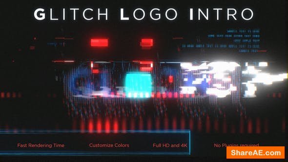 Videohive Glitch Logo Intro 23810378