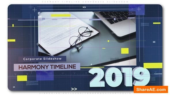 Videohive Harmony Timeline Corporate Slideshow