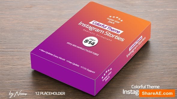 Videohive Colorful Instagram Stories Pack