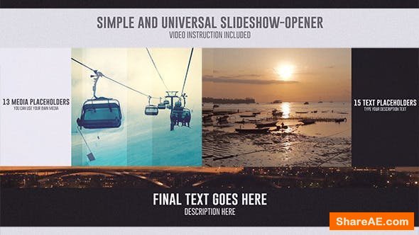 Videohive Universal SlideShow-Opener