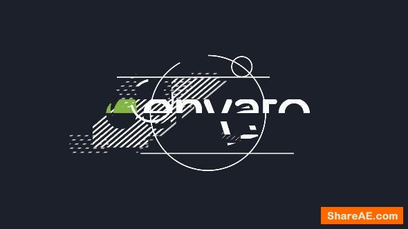 Videohive Minimal Glitch Logo Animation