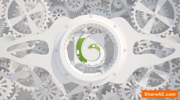 Videohive White Gears Logo