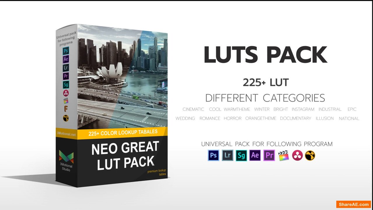 Neo Great LUTs - 225+ LUTs