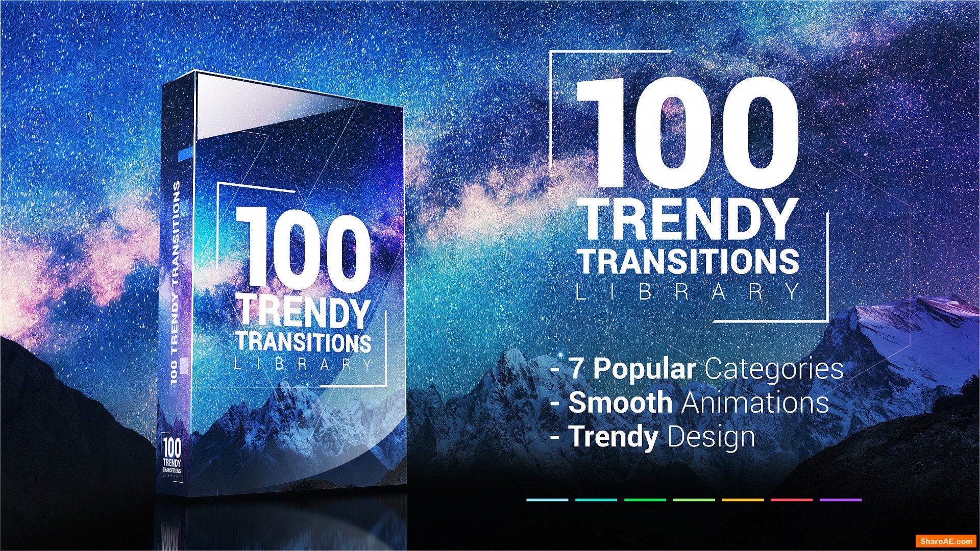 100 Trendy Transitions Library For Premiere Pro » free after effects