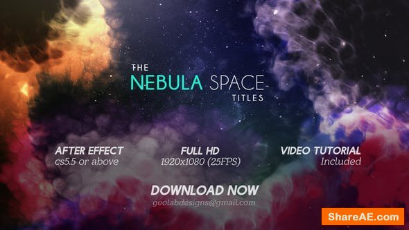 Videohive The Nebula Space Titles l The Galaxy Titles