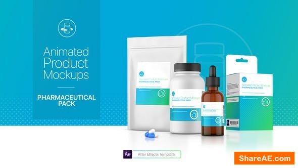 Videohive Animated Product Mockups - Pharmaceutical Pack