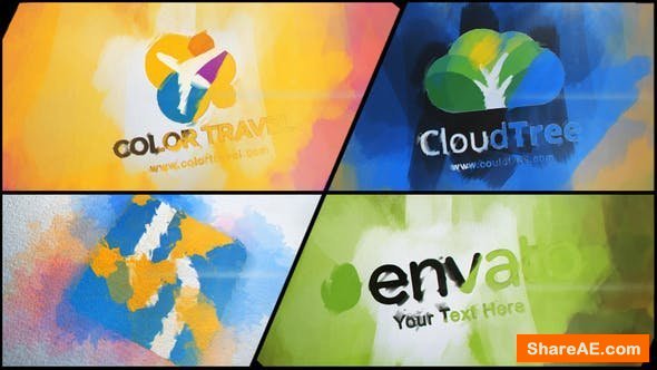 Videohive Watercolor and Paint Logo