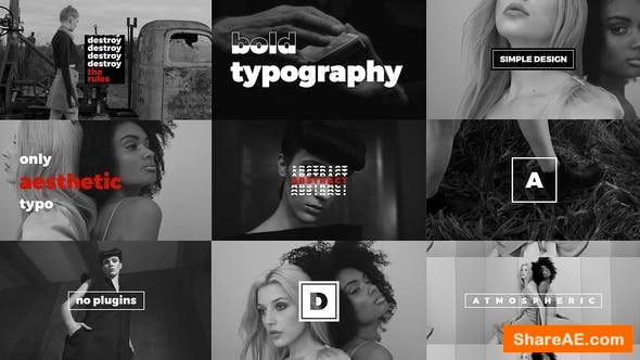 Videohive Modern Stomp Opener / Dynamic Typography / Fashion Event Promo / Clean Fast Intro