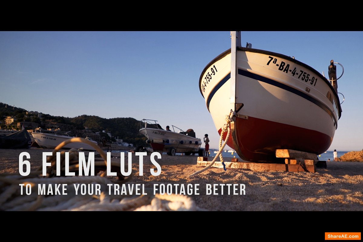 6 Film LUTs for travel video