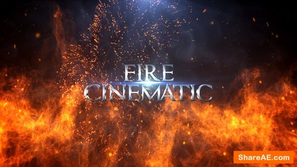 Videohive Fire Cinematic Titles