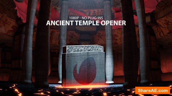 Videohive Ancient Fiery Temple Opener