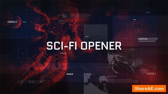 Videohive Sci-Fi Opener / Hi-Tech Slideshow / Futuristic Film Credits / HUD Elements / Space Science