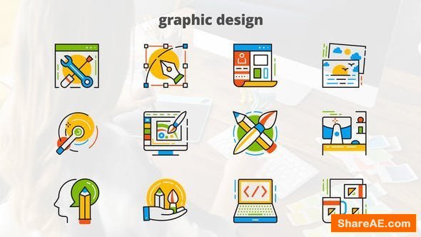 Videohive Graphic Design - Flat Animated Icons