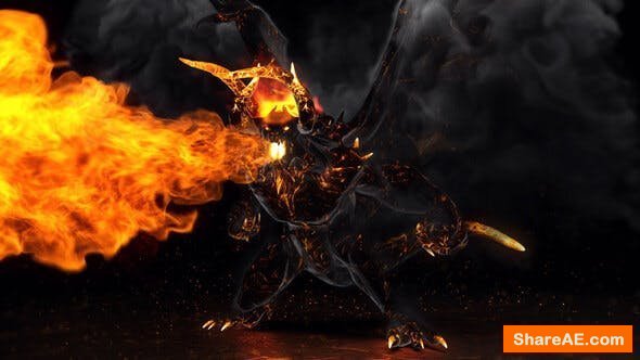 Videohive Flame Demon - Fire Logo