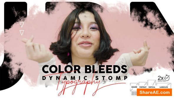 Videohive Color Bleeds Dynamic Stomp Typography