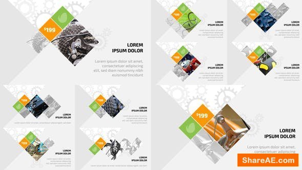 Videohive Mechanical Parts Showcase
