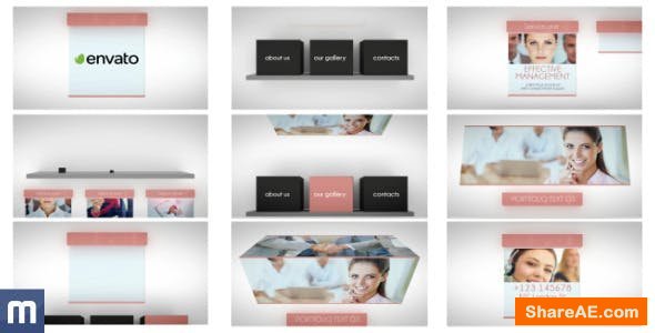 Videohive Clean 3D Business Presentation