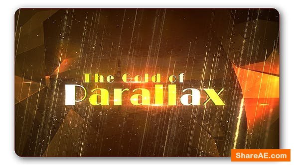 Videohive Gold Parallax Trailer Slideshow