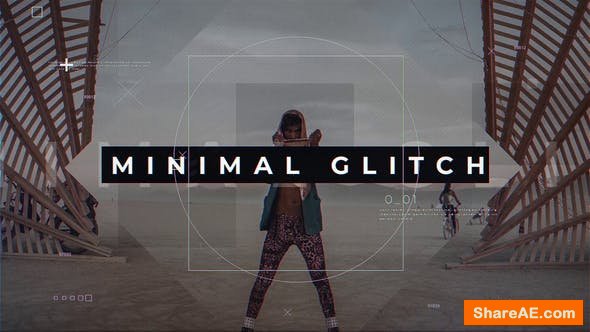 Videohive Minimal glitch Promo