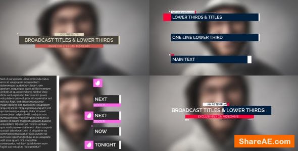Videohive Broadcast Lower Thirds