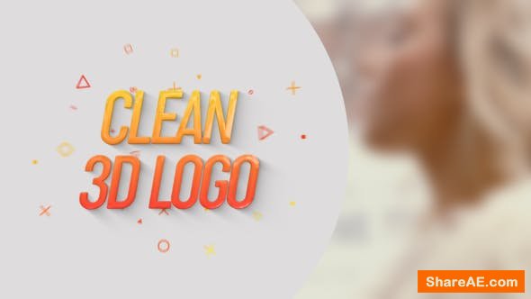 Videohive Clean 3D Logo 24768053 