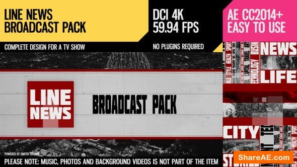Videohive Line News (Broadcast Pack)