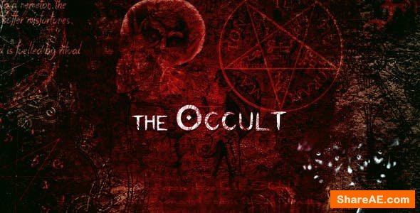 Videohive The Occult - Horror Story Opener