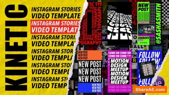 Videohive Kinetic Instagram Stories
