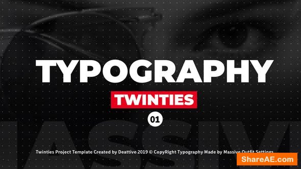 Videohive Twinties - Typography