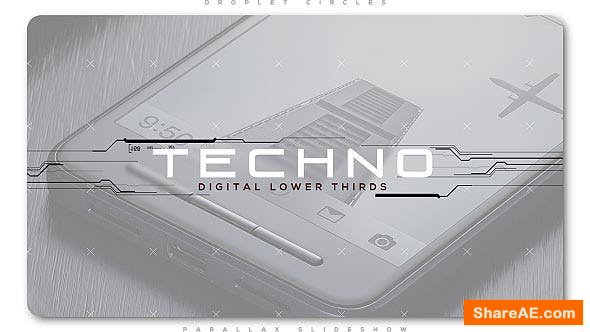 Videohive Techno Digital Lower Thirds