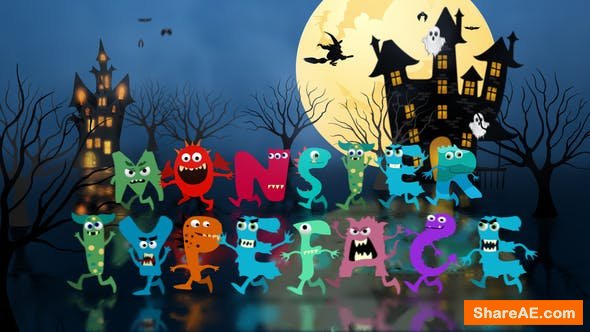 Videohive Monster Typeface | After Effects Template
