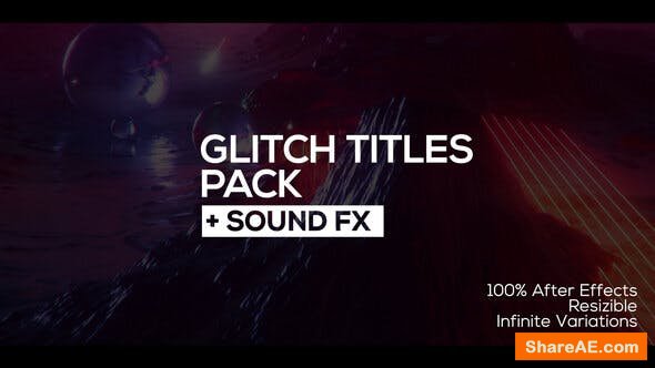 Videohive Glitch Titles + Sound FX