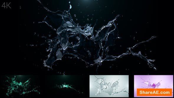 water splash after effects template free download