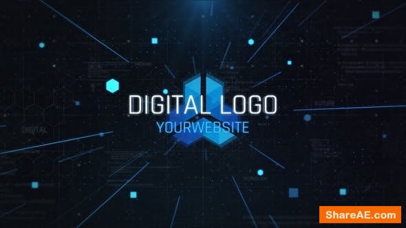 Videohive Digital Logo Opener