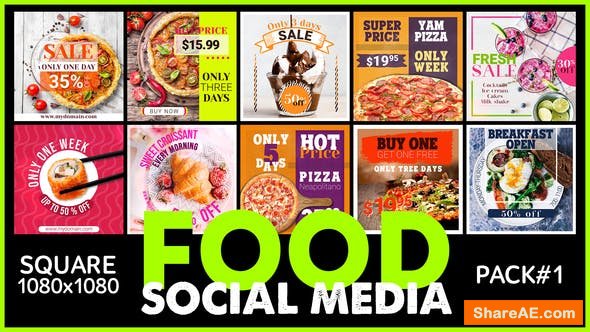 Videohive Social Media - FOOD