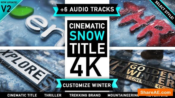 Videohive Cinematic Winter Logo - After Effects Project