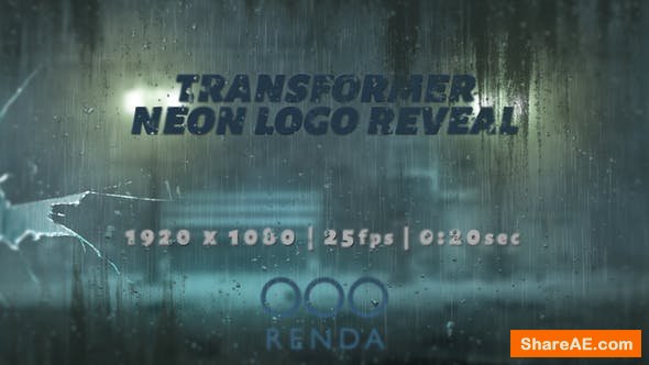 Videohive Transformer Neon Logo Reveal