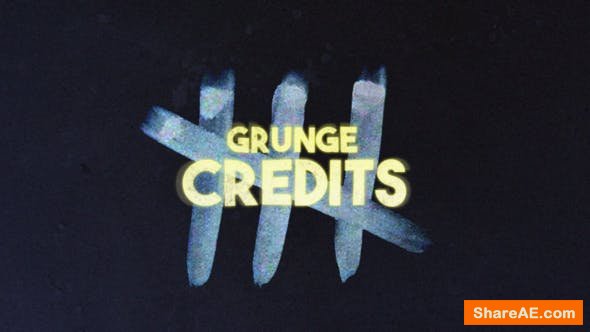 Videohive Grunge Credits   