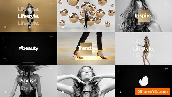 Videohive Short Fashion Stomp / Fast Clean Opener / Dynamic Typography / Youtube Channel