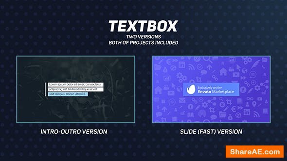 Videohive Textbox - Title Animations 21106049