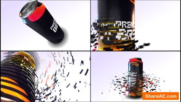 Videohive E3d Beer Can Commercial